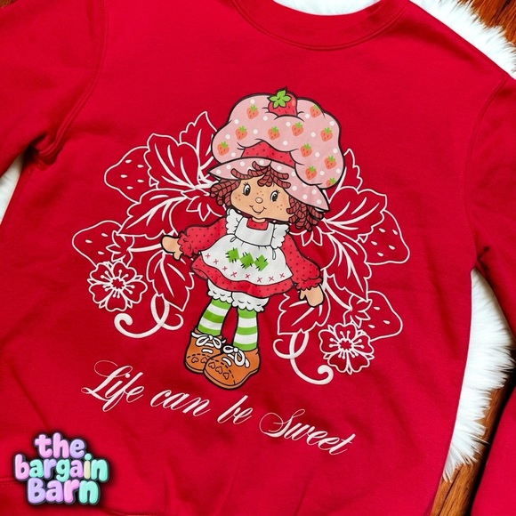 Strawberry Shortcake Hybrid Apparel Graphic Women’s Pullover Sweatshirt (Medium) - Picture 2 of 4